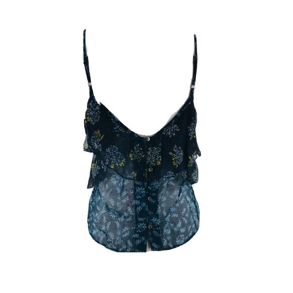 Free People Women's Black All Things Chiffon Tank Top Size XS NEW - Picture 4 of 8